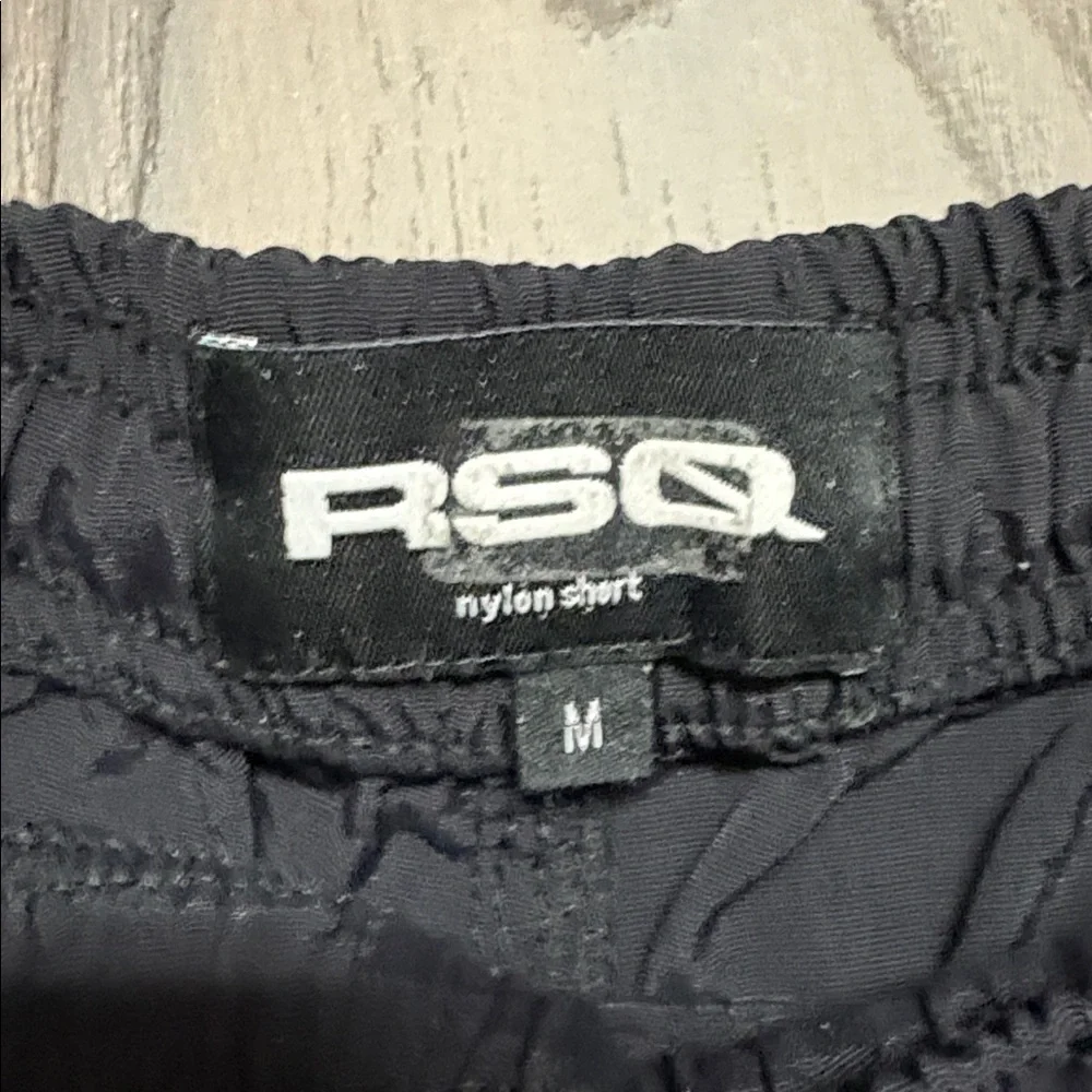RSQ Black Nylon Shorts Medium - great condition! - Picture 3 of 5